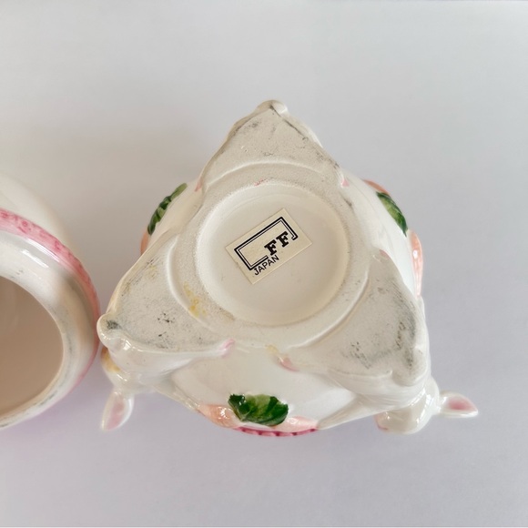 Fitz and Floyd Candy Jar Lidded Container Bunnies with Easter Egg Japan - Picture 5 of 11